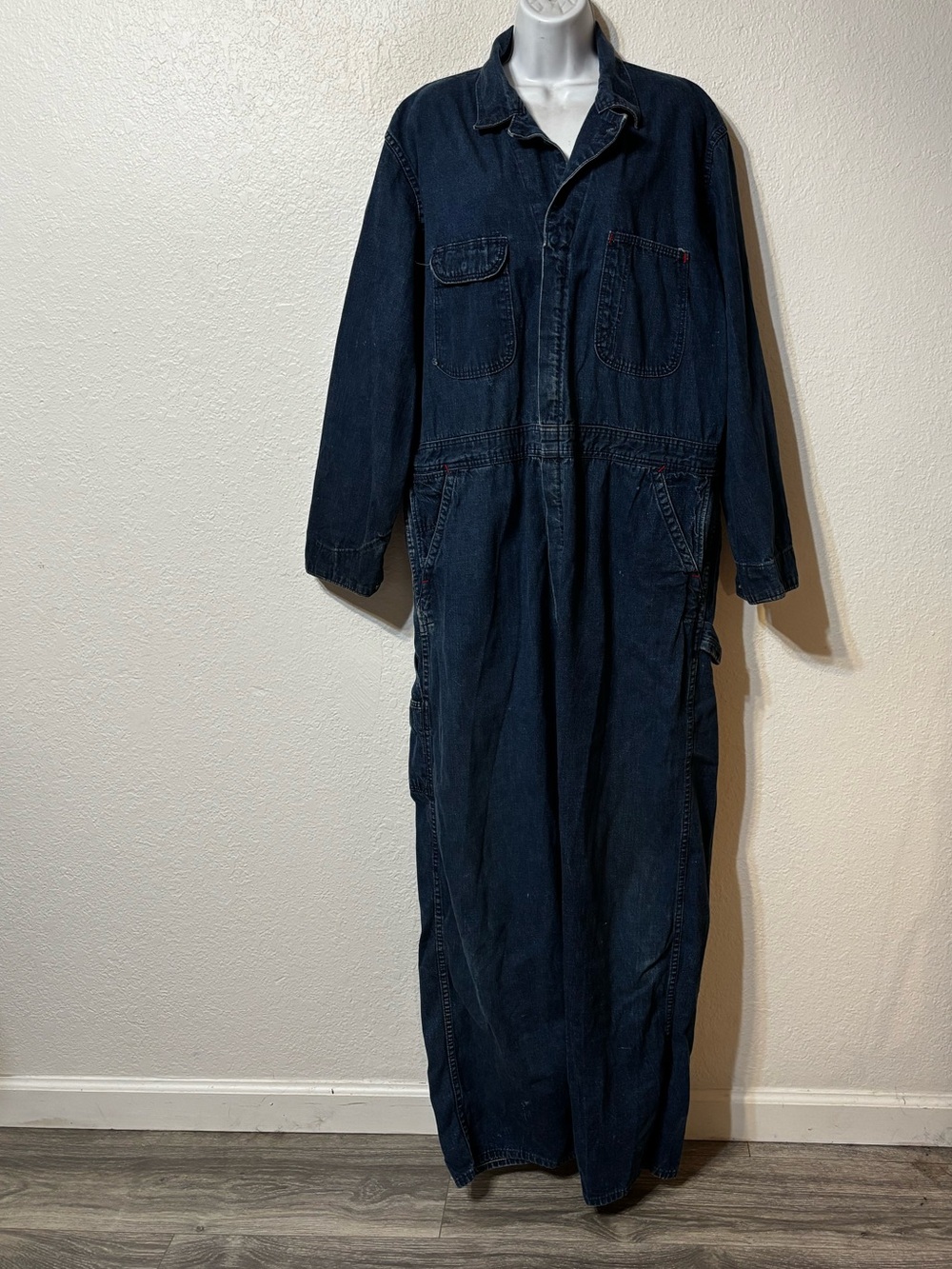 Vintage 50s Casey Jones Sanforized Denim Coveralls Workwear Size XL (46 Regular)